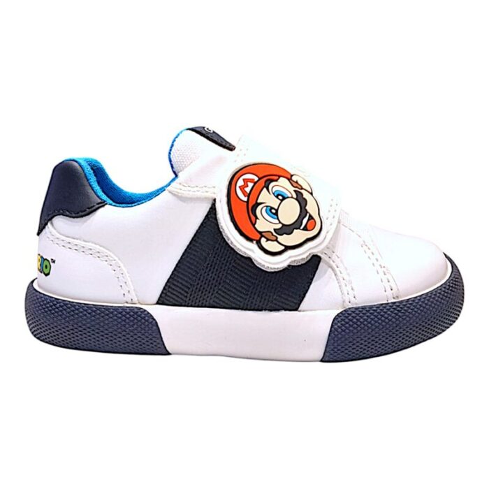 Sandalo bimbo primi passi super Mario white-navy con strappo - Geox
