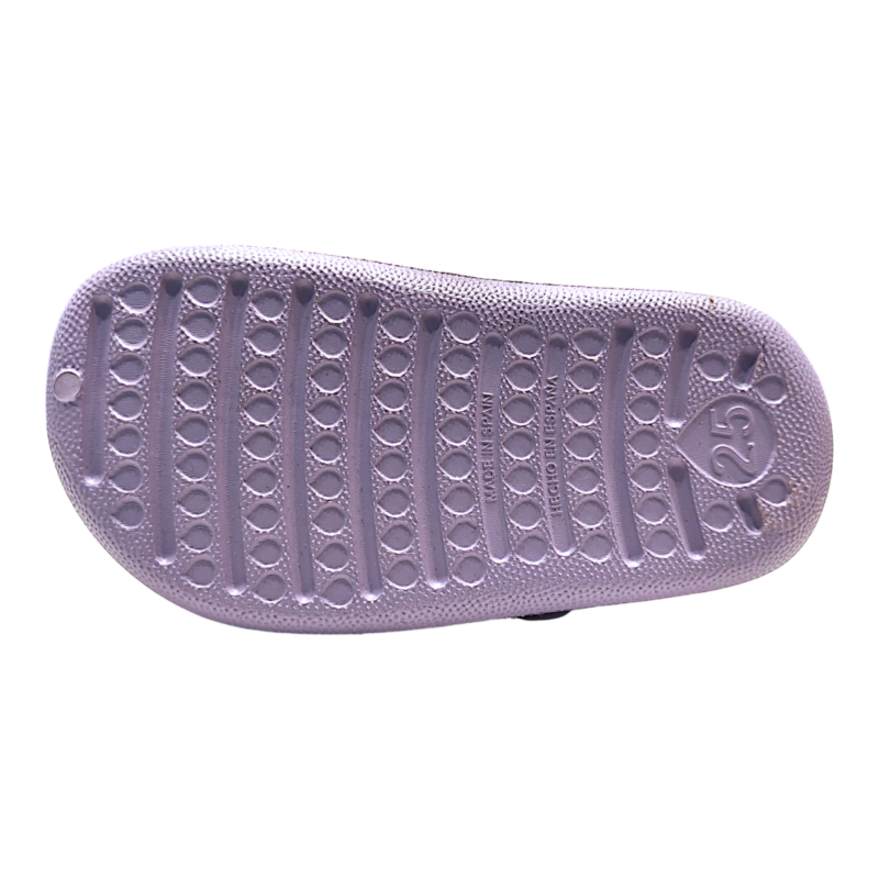 Sandalo crocs per bambina in gomma lilla con cinturino al tallone - Igor 5 Sandalo crocs per bambina in gomma lilla con cinturino tallone - Igor