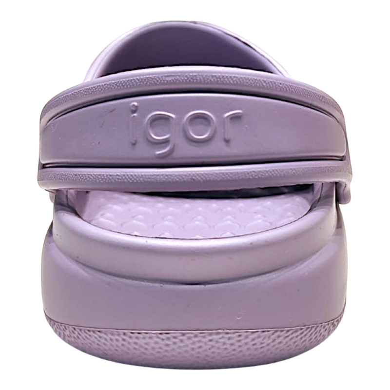 Sandalo crocs per bambina in gomma lilla con cinturino al tallone - Igor 4 Sandalo crocs per bambina in gomma lilla con cinturino tallone - Igor