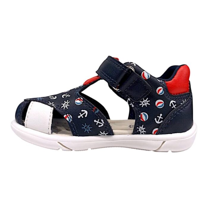 Sandalo granchietto bimbo navy-red con strappo - Geox