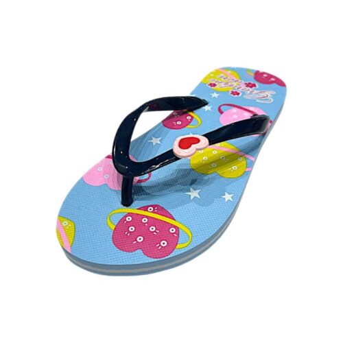 Sandalo infradito celeste-blu per bambina con fantasia di cuori e pianeti – Giardino d'Oro 20 Sandalo infradito per bambina celeste e blu con fantasia di cuori e pianeti – Giardino d'Oro