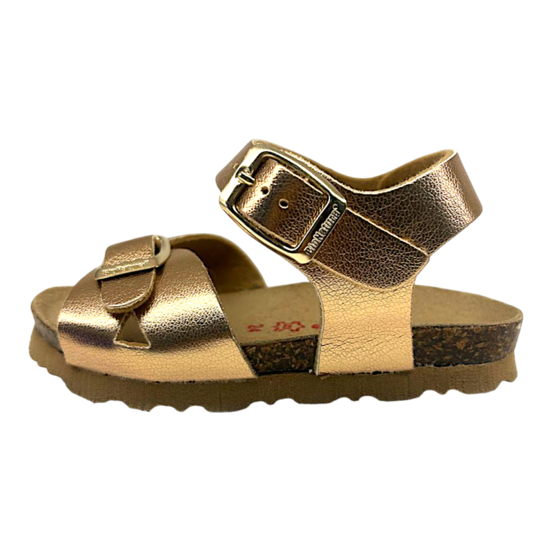 Sandalo old rose per bambina con doppia fibbia – BioNatura 3 Sandalo old rose con doppia fibbia per bambina – BioNatura