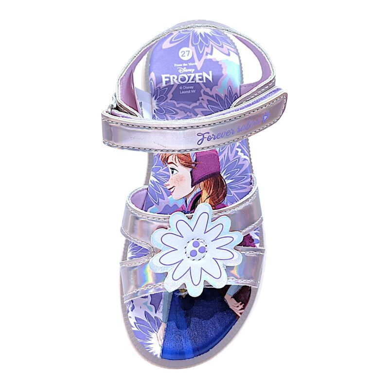 Sandalo per bambina Frozen rosa-lilla cangiante con strappo e luci – FLA Europe 4 Sandalo per bambina Frozen rosa-lilla cangiante con strappo e luci – FLA Europe