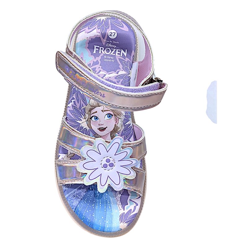 Sandalo per bambina Frozen rosa-lilla cangiante con strappo e luci – FLA Europe 3 Sandalo per bambina Frozen rosa-lilla cangiante con strappo e luci – FLA Europe