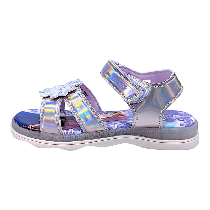 Sandalo per bambina Frozen rosa-lilla cangiante con strappo e luci – FLA Europe 6 Sandalo per bambina Frozen rosa-lilla cangiante con strappo e luci – FLA Europe