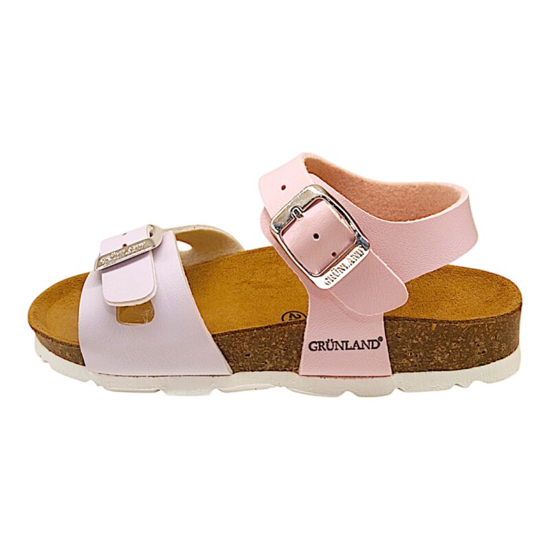 Sandalo per bambina glicine-rosa con fibbie - Grunland