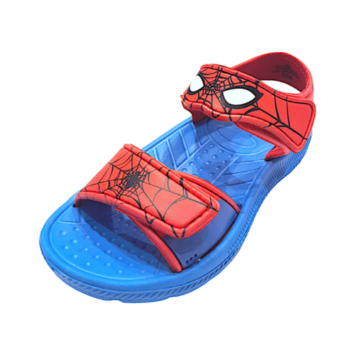 Sandalo per bambino Spider-Man blu-rosso con doppio strappo – FLA Europe