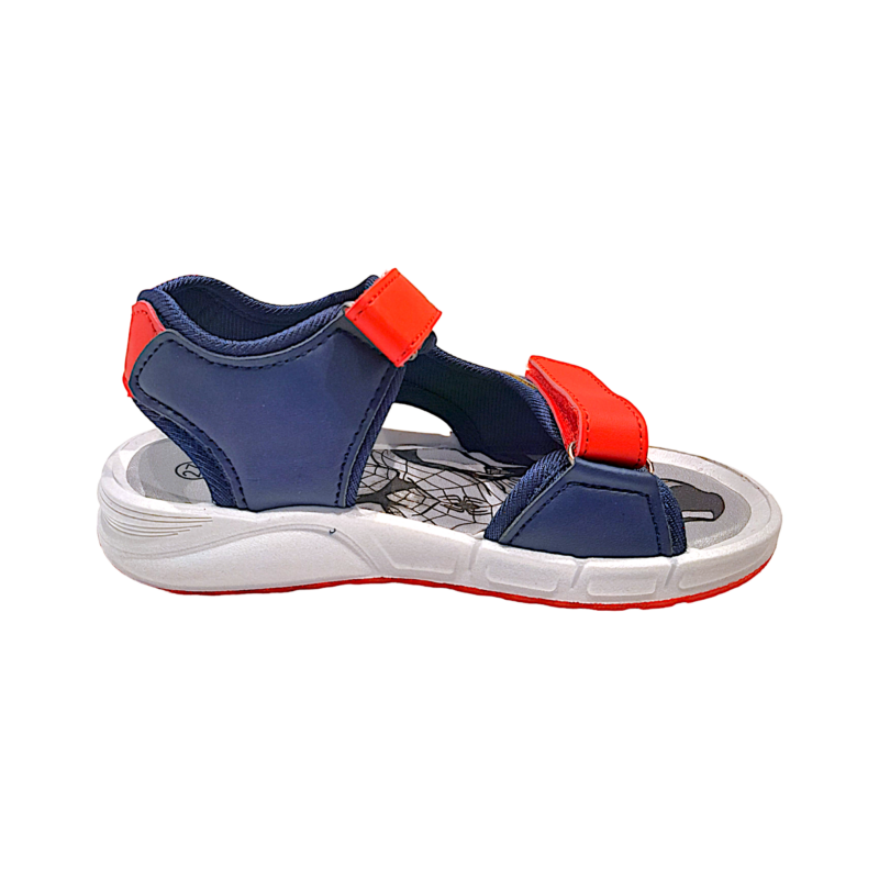 Sandalo per bambino Spider-Man blu-rosso con luci e doppio strappo – FLA Europe 2 Sandalo per bambino Spider-Man blu-rosso con luci e doppio strappo – FLA Europe