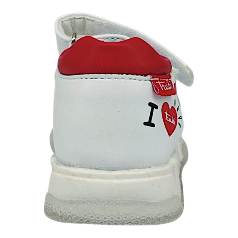 Sandalo primi passi per bambina Trudi bianco con orsetto e doppio strappo – Easy Shoes 4 Sandalo primi passi per bambina Trudi bianco con orsetto e doppio strappo – Easy Shoes