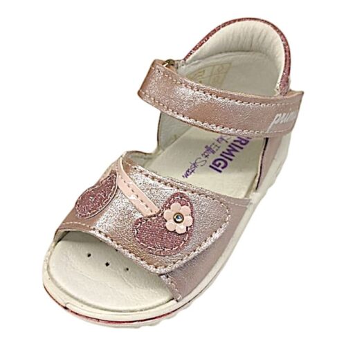 Sandalo primi passi per bambina rosa cipria-barbie con strappo – Primigi