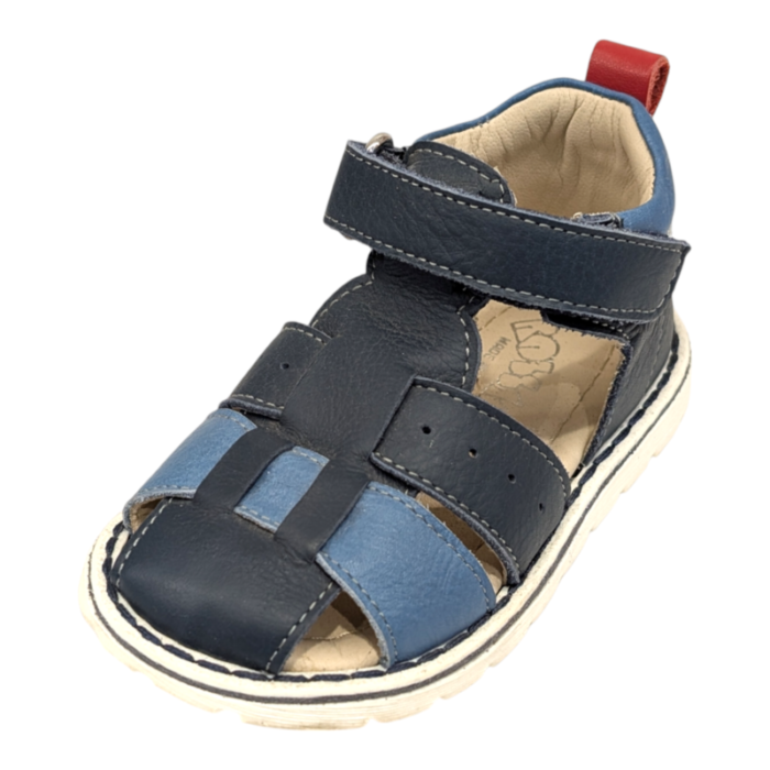 Sandalo primi passi per bambino modello ragnetto con strappo a velcro – Rossano