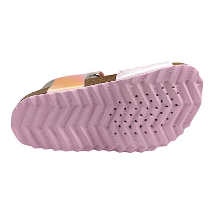 Sandalo ragazza frozen pink glitter con strappo - Geox