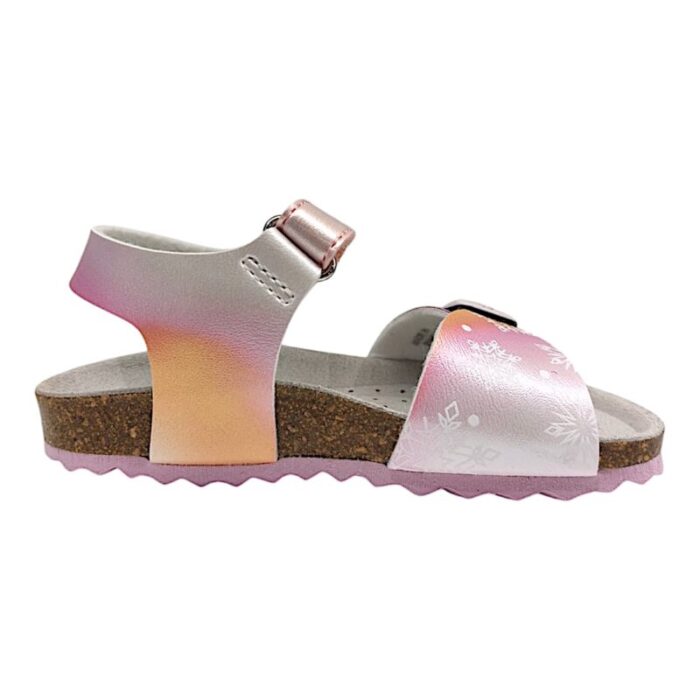Sandalo ragazza frozen pink glitter con strappo - Geox