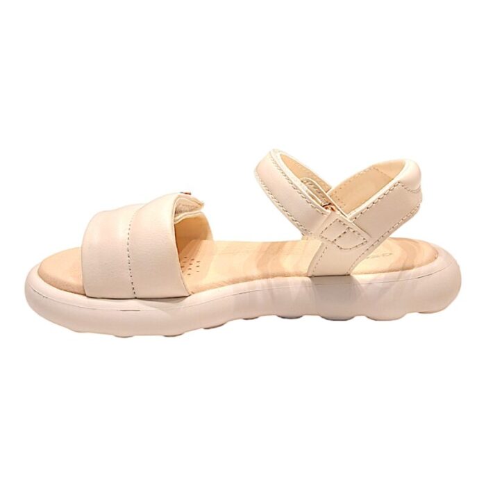 Sandalo ragazza ivory con strappo fashion glam - Geox