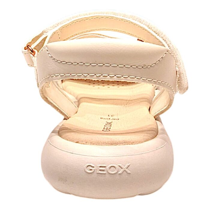 Sandalo ragazza ivory con strappo fashion glam - Geox