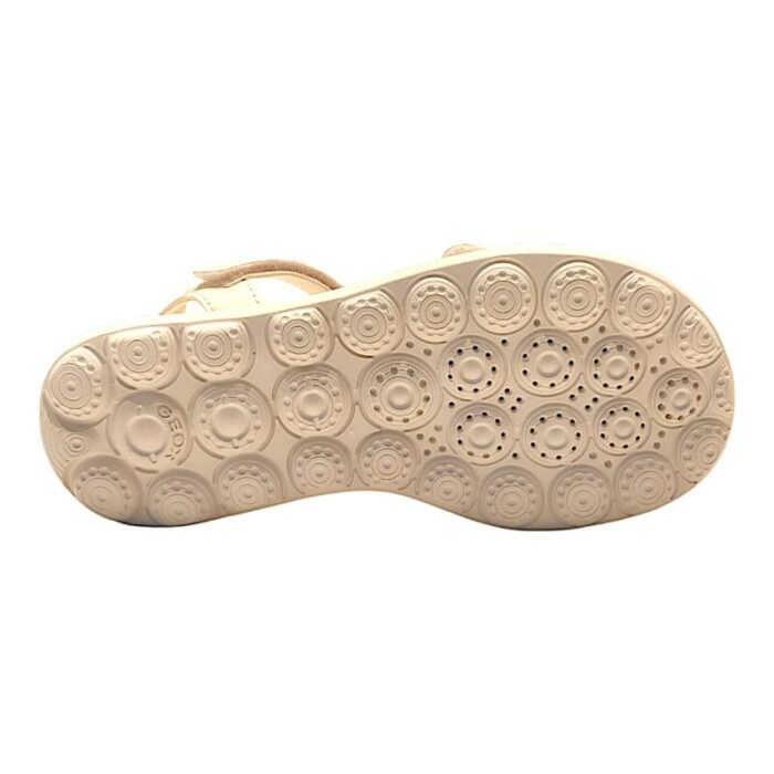 Sandalo ragazza ivory con strappo fashion glam - Geox