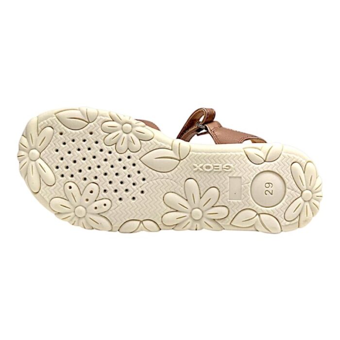 Sandalo ragazza metallic rose con strappo - Geox