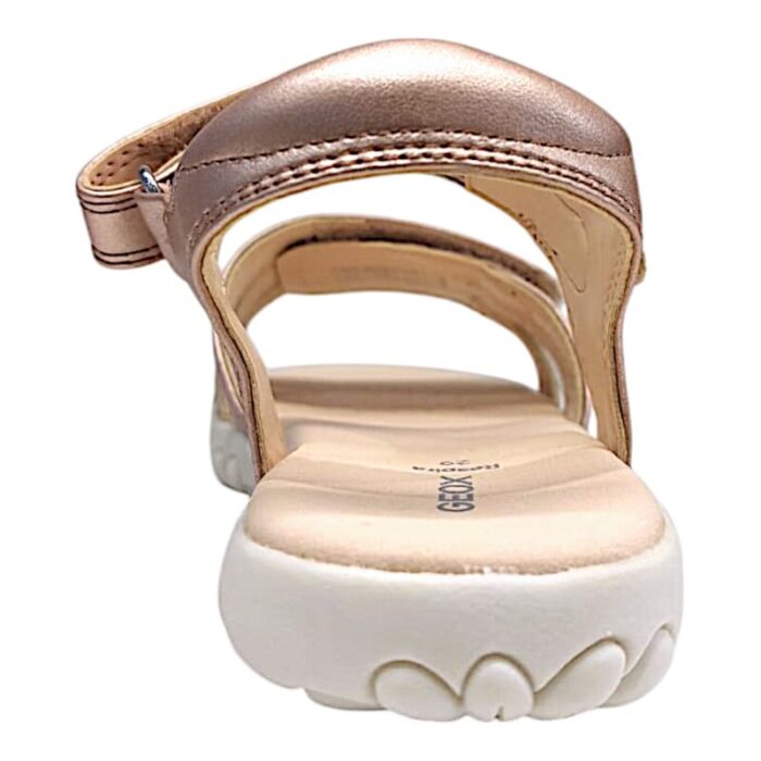 Sandalo ragazza metallic rose con strappo - Geox