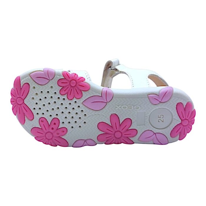 Sandalo ragazza minnie white-dk pink con doppio strappo
