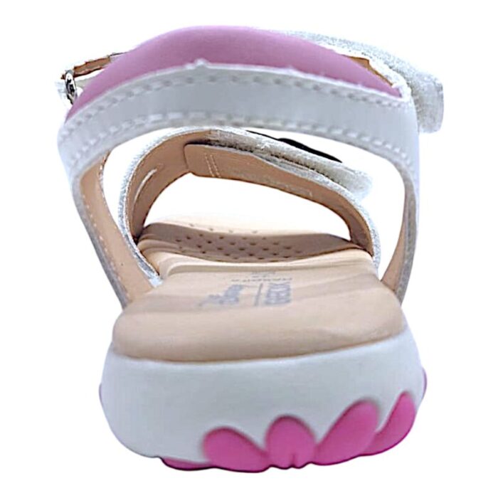 Sandalo ragazza minnie white-dk pink con doppio strappo