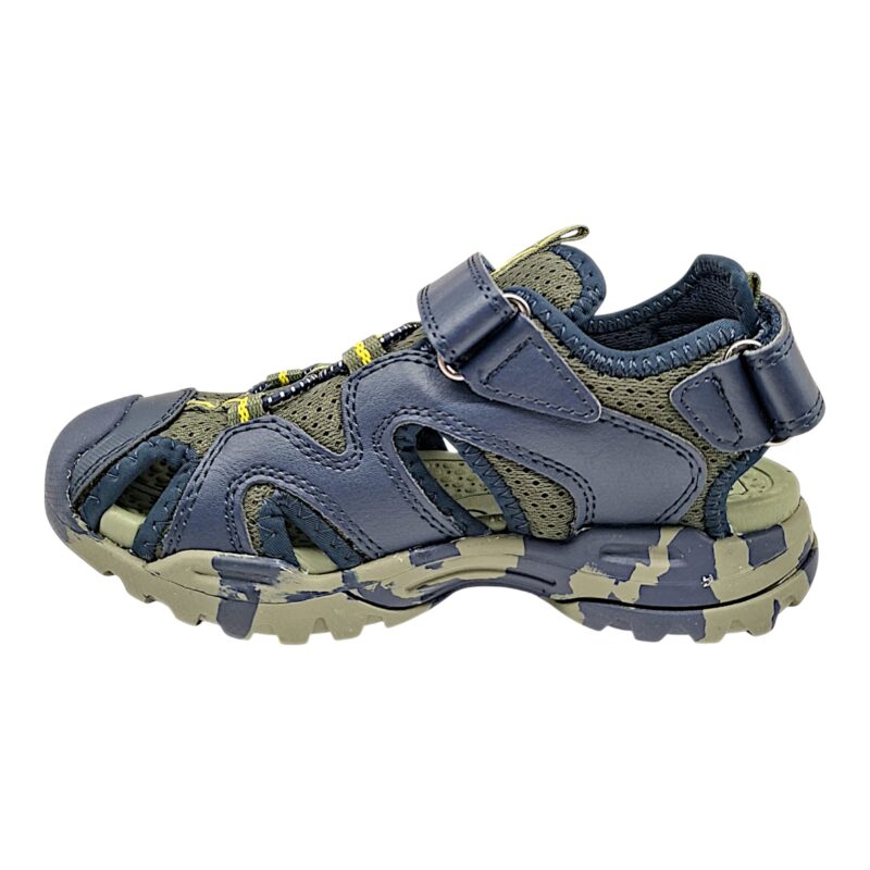 Sandalo ragazzo granchietto navy-military water friendly con strappo - Geox 3 Sandalo ragazzo granchietto navy-military water friendly con strappo - Geox