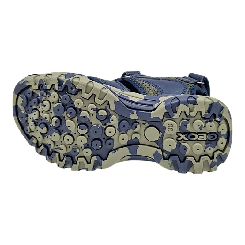 Sandalo ragazzo granchietto navy-military water friendly con strappo - Geox 5 Sandalo ragazzo granchietto navy-military water friendly con strappo - Geox