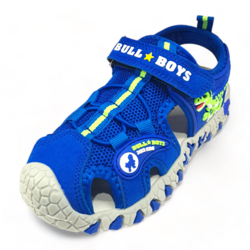 Sandalo ragnetto Velociraptor royal blue con luci per bambino – BULL BOYS