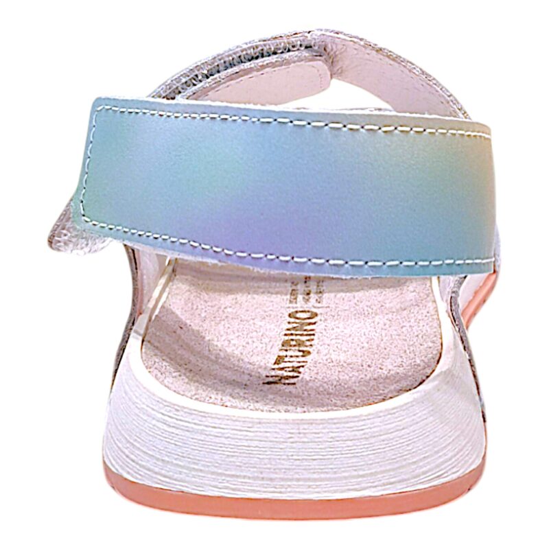 Sandalo sportivo ragazza pink-multicolor con doppio strappo