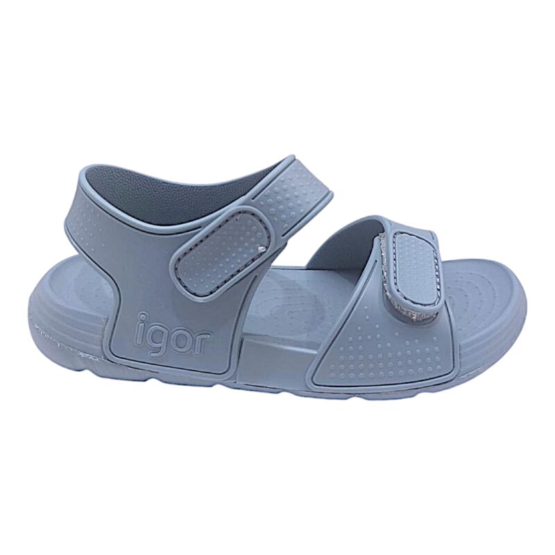 Sandalo unisex da mare in gomma celeste oceano e doppio strappo - Igor