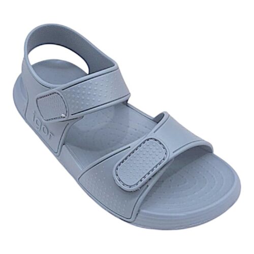 Sandalo unisex da mare in gomma celeste oceano e doppio strappo - Igor