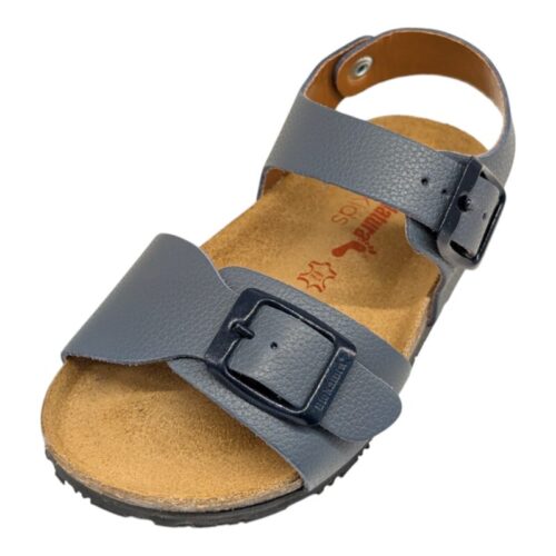 Sandalo unisex in similpelle color carta da zucchero con fibbie – BioNatura