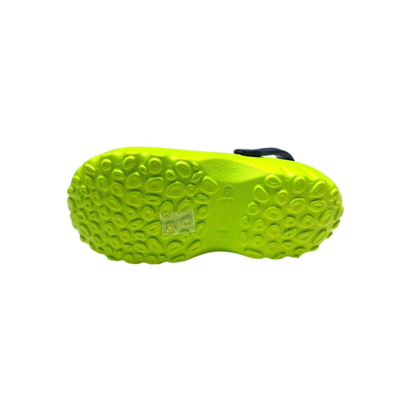 Sandalo verde-blu tipo Crocs per bambino con alieni e fascetta posteriore – Giardino d'Oro 4 Sandalo verde e blu tipo Crocs per bambino e blu con alieni e fascetta posteriore – Giardino d'Oro