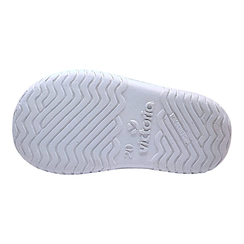 Scarpa ballerina per bambina primi passi di cotone beige con strappo e fiocchetto - Victoria