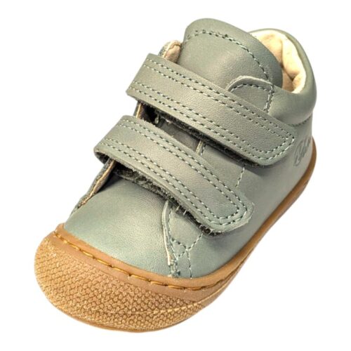 Scarpa bambino primi passi Cocoon honey sage verde con strappi – Naturino