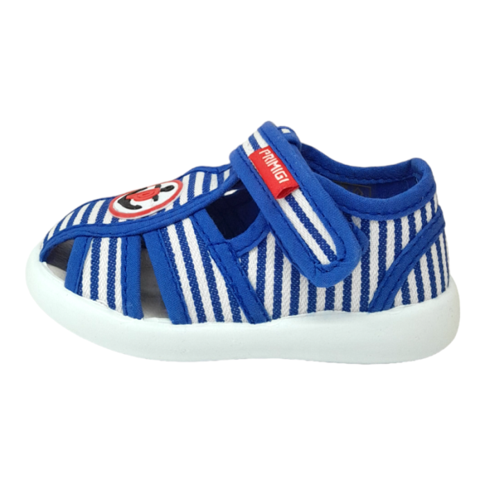 Scarpa bambino ragnetto bianco-navy a righe - Primigi