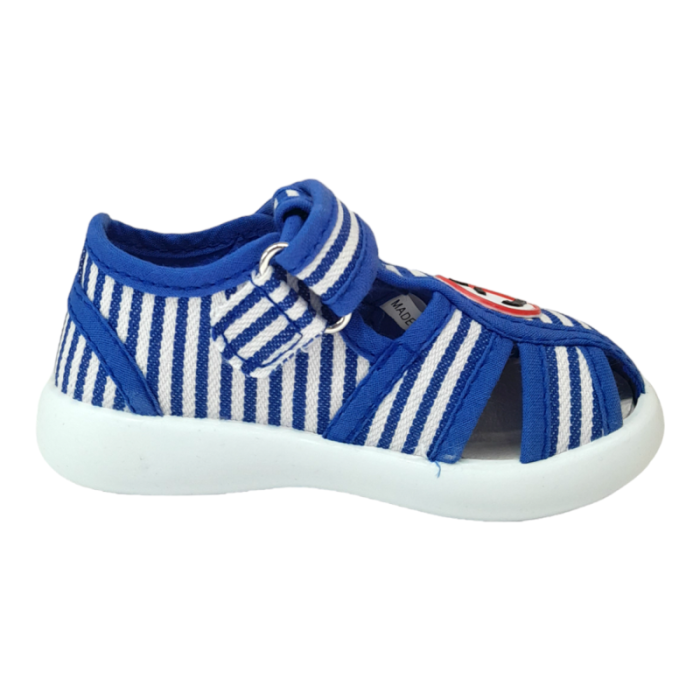 Scarpa bambino ragnetto bianco-navy a righe - Primigi