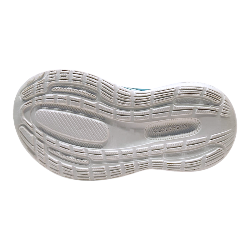 Scarpa da ginnastica retata lilla-verde acqua per bambina con strappo e lacci elastici – Adidas 5 Scarpa da ginnastica retata lilla-verde acqua per bambina con strappo e lacci elastici – Adidas