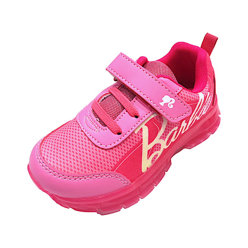 Sneaker sportiva fucsia per bambina Barbie con luci, strappo e lacci elastici – FLA Europe 1 Sneaker sportiva fucsia per bambina Barbie con luci, strappo e lacci elastici – FLA Europe