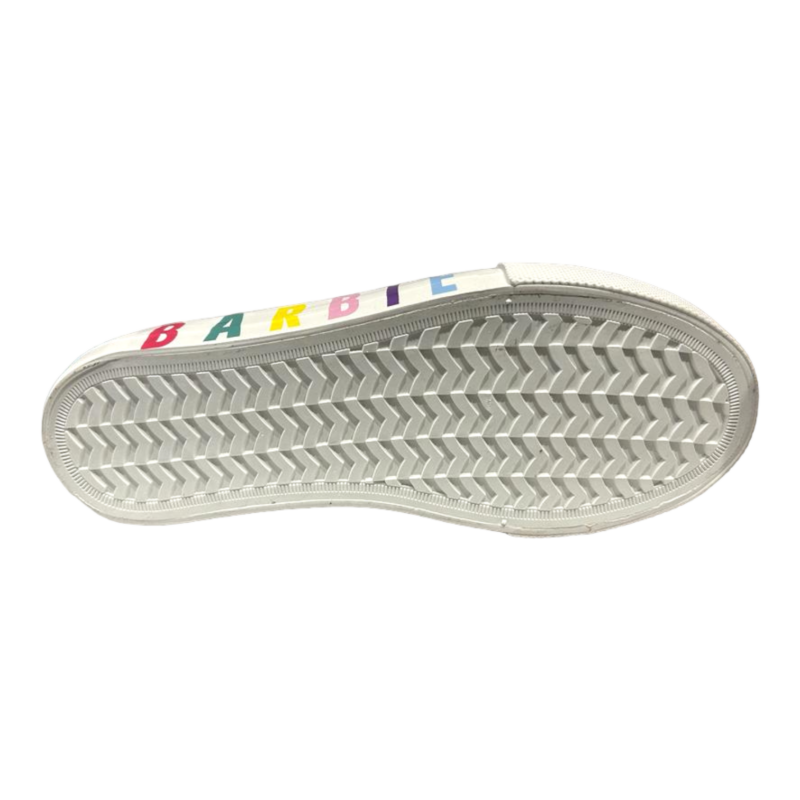 Scarpa ginnica Barbie per bambina violet in tessuto con lacci – Easy Shoes 5 Scarpa ginnica Barbie in tessuto violet per bambina con lacci elastici – Easy Shoes