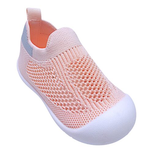 Scarpa ginnica bambina slip on rosa con striscia grigia - Grunland