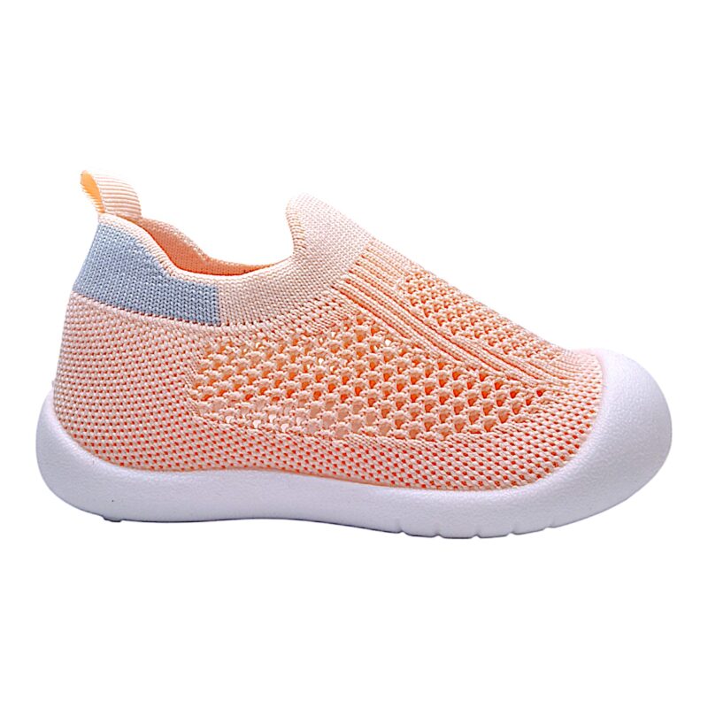 Scarpa ginnica bambina slip on rosa con striscia grigia - Grunland