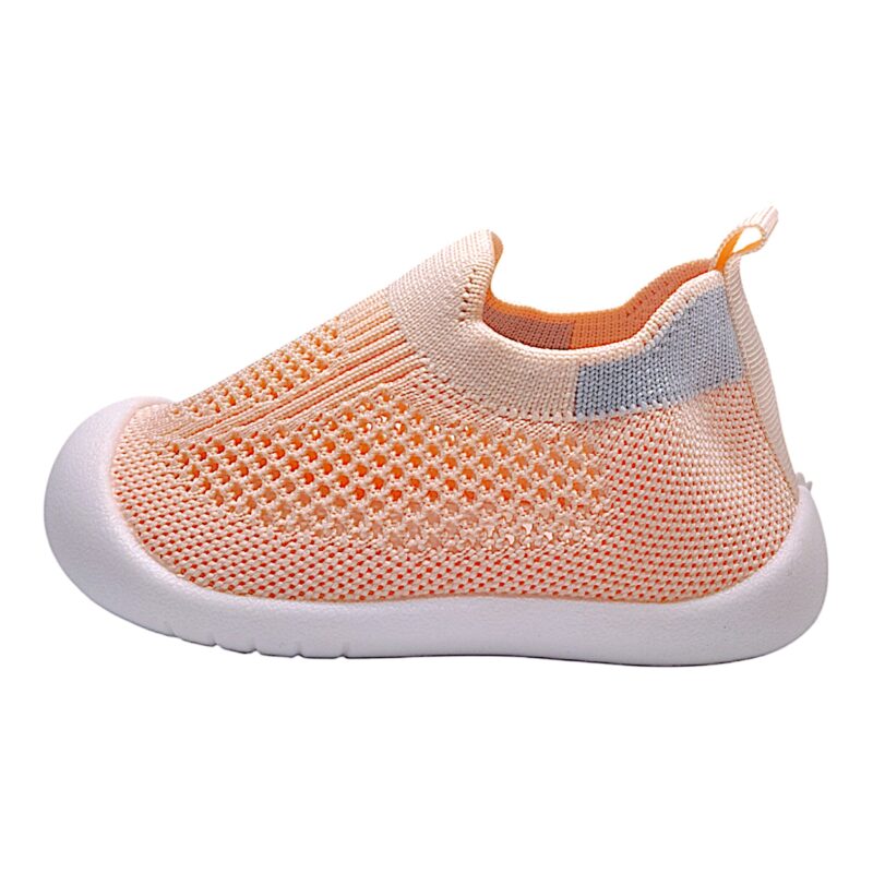 Scarpa ginnica bambina slip on rosa con striscia grigia - Grunland