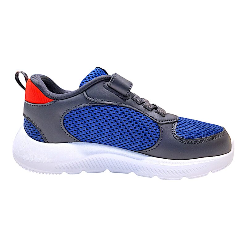 Scarpa ginnica bambino con strappo e lacci elastici navy-white-royal (lojacono) - Puma