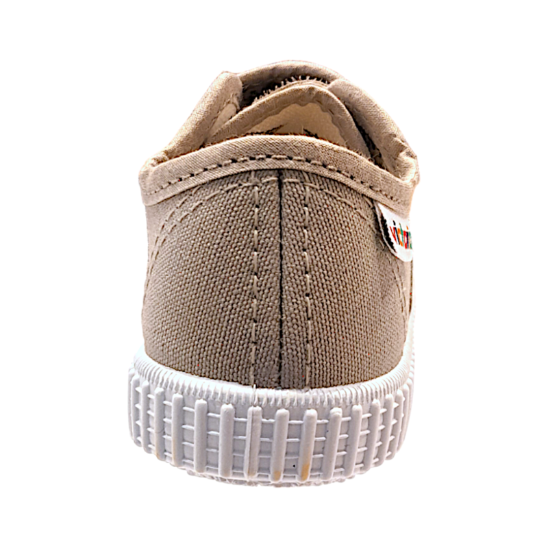 Scarpa ginnica di cotone beige con due strappi frontali - Victoria