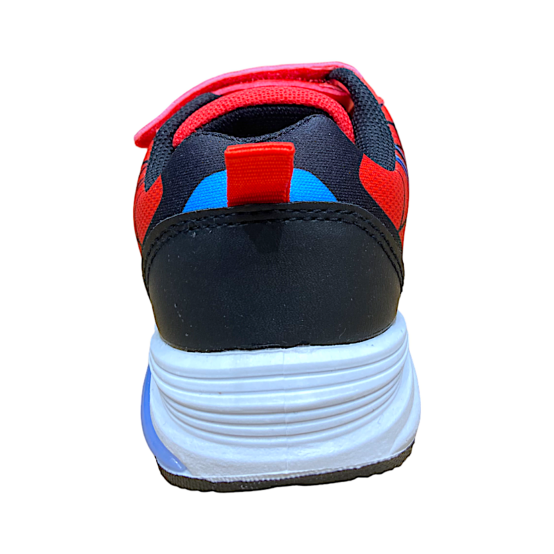 Sneaker sportiva per bambino Spider-Man blu-rossa con luci, lacci elastici e strappo – FLA Europe 4 Scarpa ginnica per bambino Spider-Man blu-rossa con luci, lacci elastici e strappo – FLA Europe