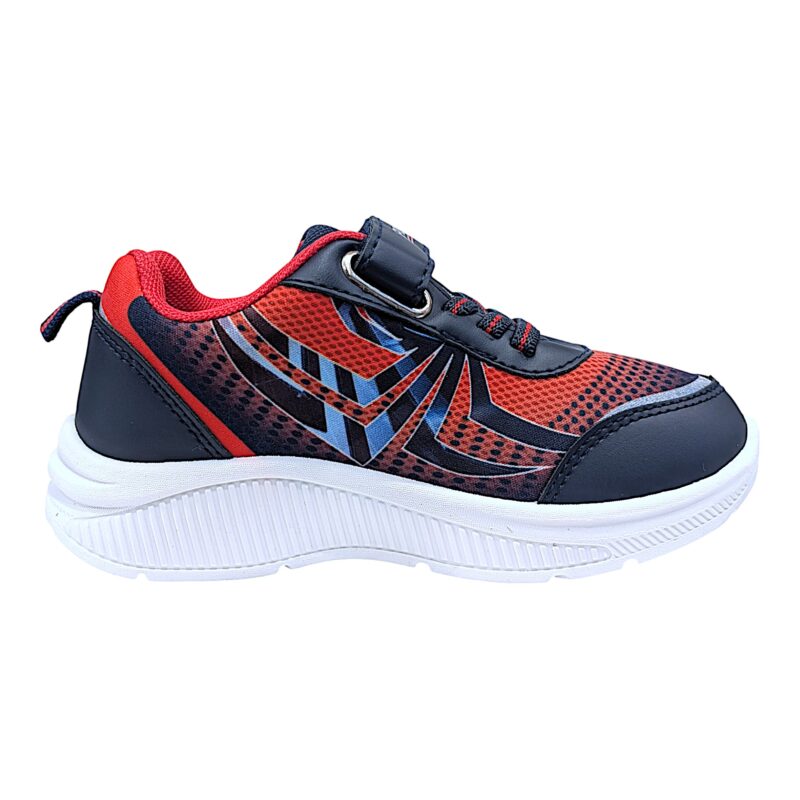 Sneaker sportiva per bambino Spider-Man blu-rosso con strappo, lacci elastici e luci – FLA Europe 2 Scarpa ginnica per bambino Spider-Man blu-rosso con strappo, lacci elastici e luci – FLA Europe