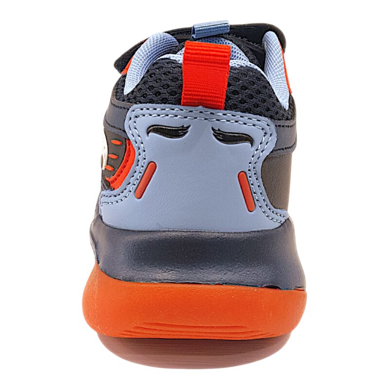Scarpa ginnica per bambino blu-rossa Hot Wheels con luci, strappi e lacci elasticizzati - Primigi