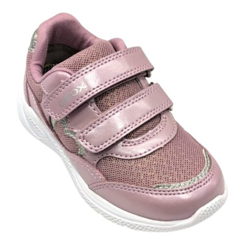 Scarpa ginnica retata primi passi bambina rosa glitter e argento glitter con doppio strappo – Geox 23 Scarpa ginnica primi passi bambina rosa glitter e argento glitter con doppio strappo – Geox