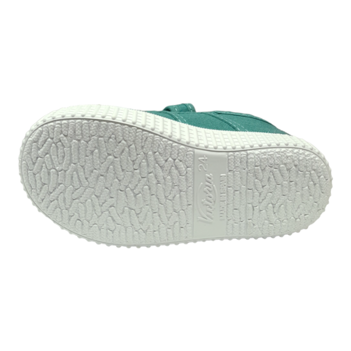 Scarpa ginnica sneaker unisex di cotone blu pacifico con due strappi frontali - Victoria