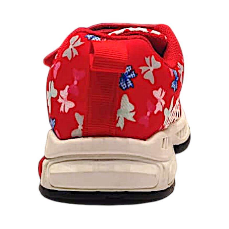 Scarpa ginnica sneaker rossa per bambina Minnie con doppio strappo e luci – Easy Shoes 4 Scarpa ginnica sneaker rossa per bambina Minnie con doppio strappo e luci – Easy Shoes - immagine 4